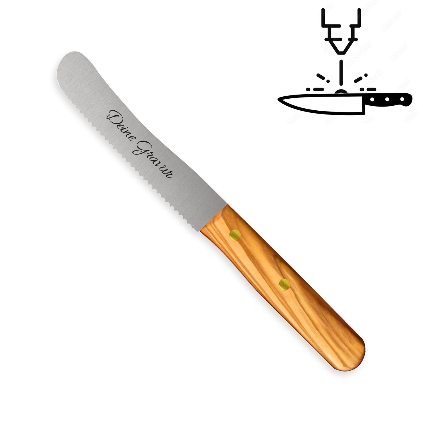 Buckelsmesser / Frühstücksmesser - Eigene Gravur