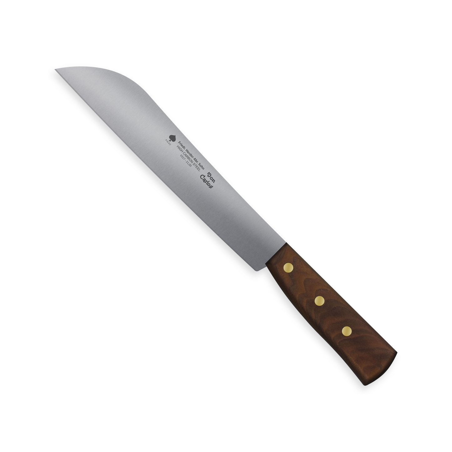 Erntemesser aus Carbonstahl mit Holzgriff, Gemüse, Gartenmesser aus Solingen für Gemüse- und Salaternte. Solingen