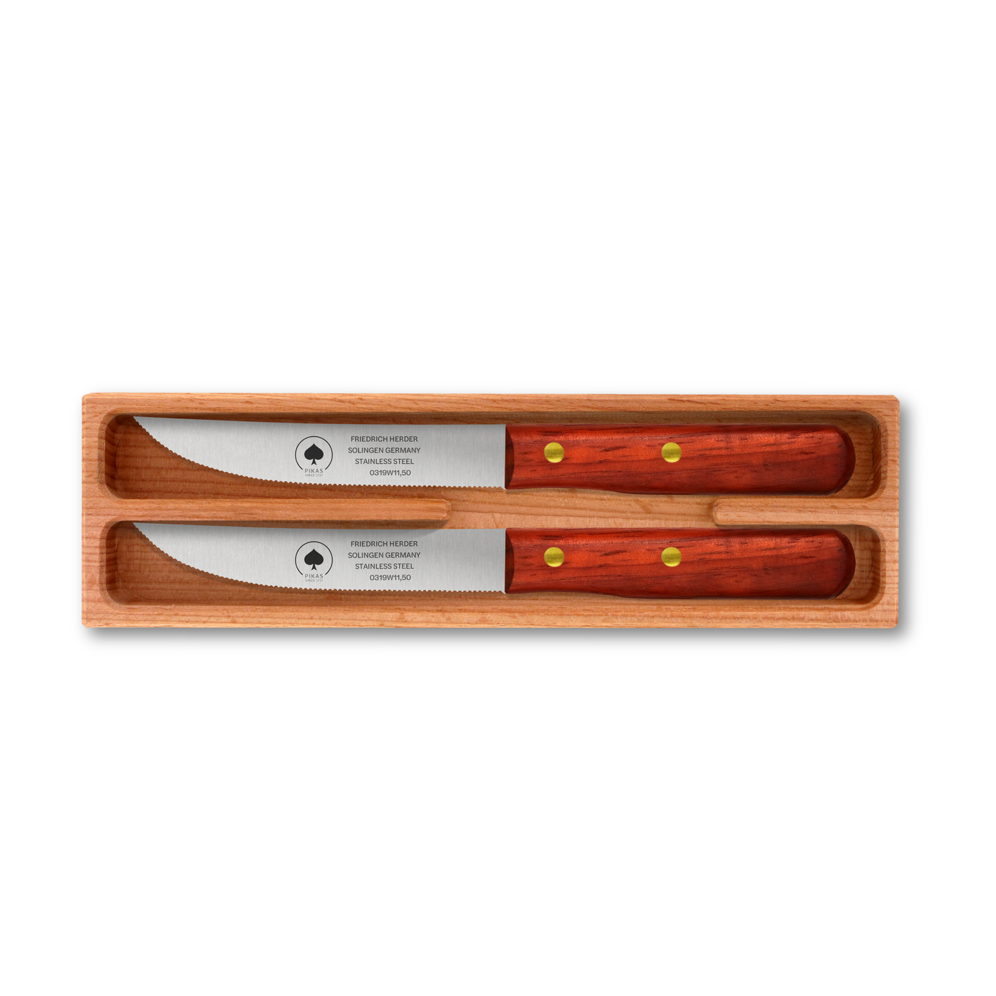 Steakmesser Holzgriff 2er Set