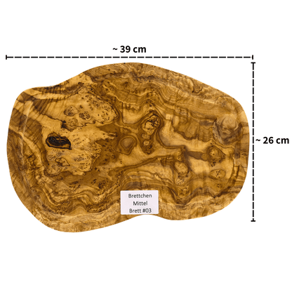 Olive Holzbrettchen Massivholz - Mittel 