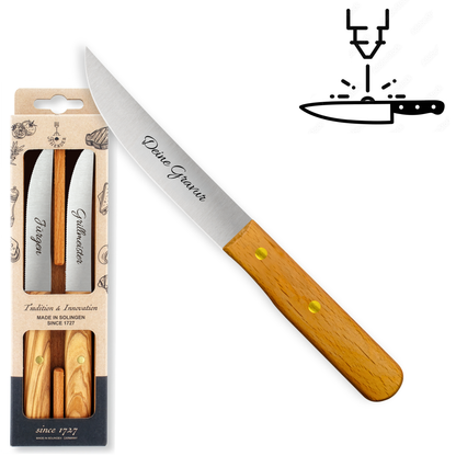 Steakmesser 2er Set - Eigene Gravur