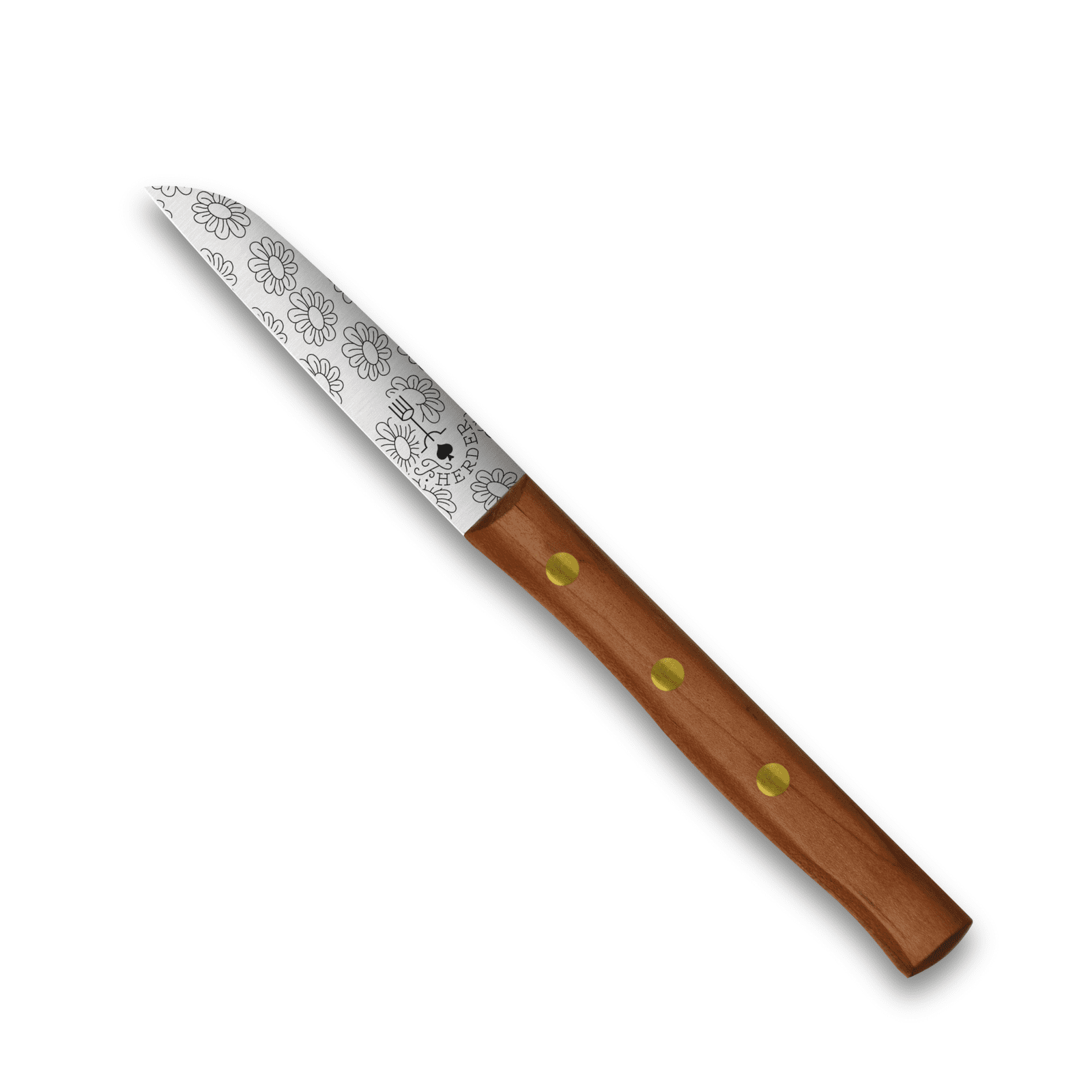 Gemüsemesser Solingen Zöppken Style Rostfrei Buche Holzgriff Dünnschliff