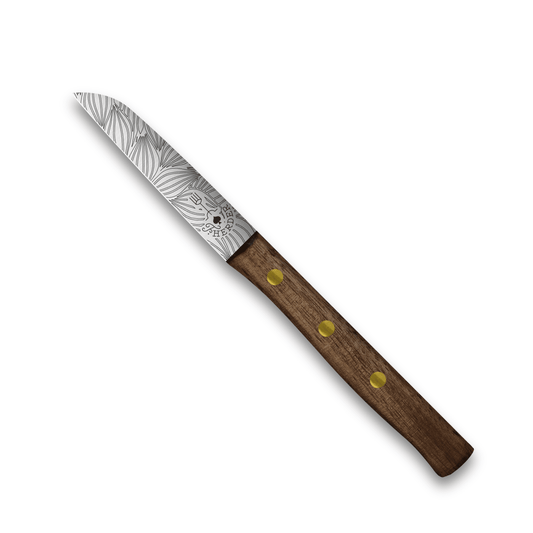 Gemüsemesser Solingen Zöppken Style Rostfrei Walnuss Holzgriff Dünnschliff