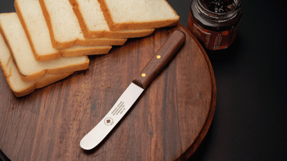 Buckelsmesser Solingen mit Walnussholzgriff – Brotzeitmesser