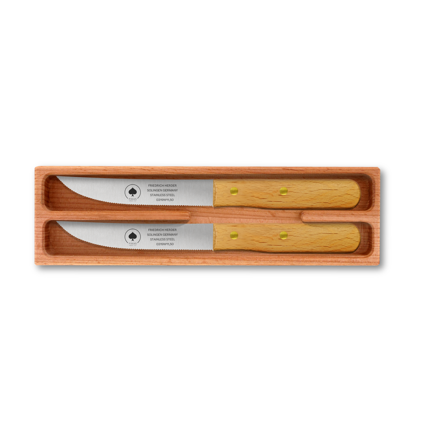 Steakmesser Holzgriff 2er Set