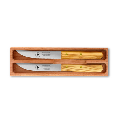 Steakmesser Holzgriff 2er Set